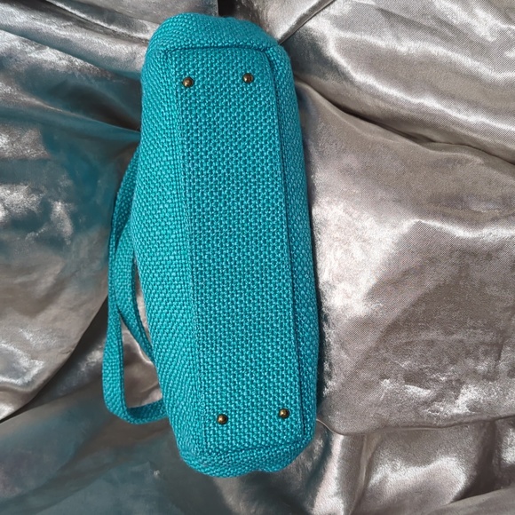 Vintage JR Canada handbag in teal - Picture 2 of 10